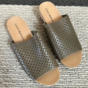 LUCKY BRAND, wedge sandals, size 8.5